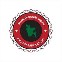 fabriqué dans bangladesh vecteur confiance badge logo conception. fabriqué dans le bangladesh logo