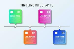 moderne affaires infographie pas modèle Contexte conception vecteur