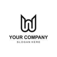 Créatif linéaire lettre w logo conception vecteur pour affaires entreprise
