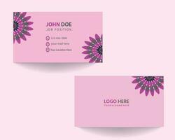 rose Contexte mandala fleur logo avec affaires carte adapté pour tout affaires beauté salon, mode, soins de la peau, cosmétique, yoga gratuit vecteur. rose mandala affaires carte conception. vecteur