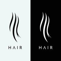 luxe et magnifique cheveux vague abstrait logo design.logo pour entreprise, salon, beauté, coiffeur, se soucier. vecteur