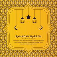 modèle de fond de voeux joyeux ramadan kareem Vecteur gratuit