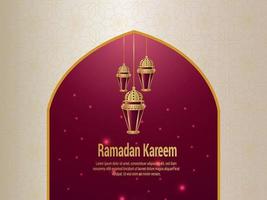 illustration vectorielle ramadan kareem et arrière-plan créatif vecteur