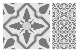 motifs de carreaux vintage design sans couture antique en illustration vectorielle vecteur