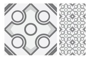 motifs de carreaux vintage design sans couture antique en illustration vectorielle vecteur