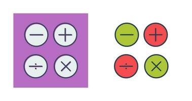 icône de vecteur de symboles mathématiques