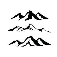 conception une moderne et minimaliste logo Montagne ligne vecteur