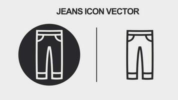 jeans icône vecteur art, illustration et graphique