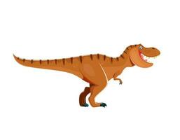 dessin animé tyrannosaure dinosaure comique personnage vecteur
