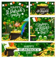 Irlande nationale religieux vacances, patricks journée vecteur