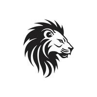 Lion Roi agressif logo icône vecteur modèle