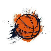 basketball balle, sport panier et cerceau streetball vecteur