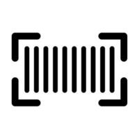 code à barre vecteur glyphe icône conception