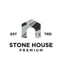 pierre maison logo icône conception illustration vecteur