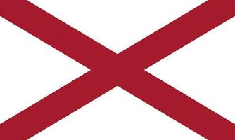 drapeau de l'irlande du nord, couleurs officielles et proportion. illustration vectorielle. vecteur