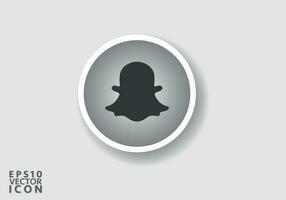 snapchat logo. snapchat social médias icône logotype. snapchat plat icône modèle noir Couleur modifiable. snapchat plat icône symbole vecteur