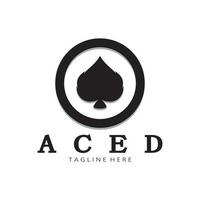 ace logo conception pour casino poker app Jeux vecteur