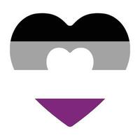 asexué fierté drapeau. international asexué fierté drapeau vecteur