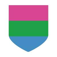 polysexuel fierté drapeau. lgbtq drapeau. vecteur