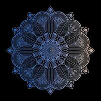 mandala art circulaire modèle ornement décoration pour méditation affiche, adulte coloration livre.circulaire fleur mandala avec ancien floral style, magnifique doublé conception dans ancien vecteur