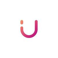 vecteur logo avec le forme de le lettre u moderne, unique, et faire le ménage, technologie, marque, entreprise
