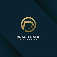 lettre p logo conception vecteur avec moderne Créatif style concept