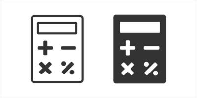 vecteur illustration de calculatrice icône ensemble