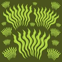 biologique vert algue vecteur illustration pour graphique conception et décoratif élément