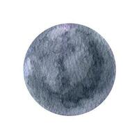 gris lune clipart. main tiré aquarelle illustration vecteur