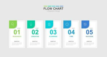 infographie couler graphique modèle, éléments dans une rangée avec Icônes utilisé pour affaires présentation vecteur