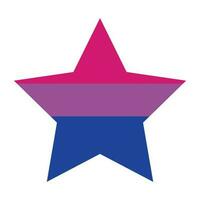 drapeau de la fierté bisexuelle vecteur