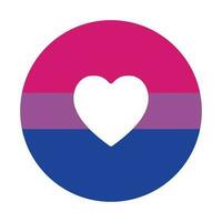 drapeau de la fierté bisexuelle vecteur