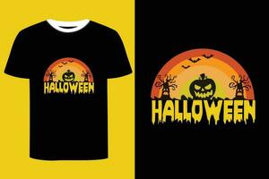 conception de t-shirt d'halloween. vecteur