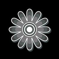 icône Gloden marguerite. en relation à fleurs symbole. brillant style. Facile conception modifiable. Facile illustration vecteur