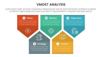 le plus une analyse modèle cadre infographie 5 point étape modèle avec badge La Flèche forme information concept pour faire glisser présentation vecteur