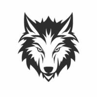 Loup tête logo vecteur - animal marque symbole