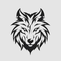 Loup tête logo vecteur - animal marque symbole