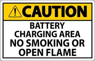 mise en garde signe batterie mise en charge zone, non fumeur ou ouvert flamme vecteur