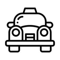 Taxi ligne style icône, vecteur icône pouvez être utilisé pour mobile, interface utilisateur, la toile