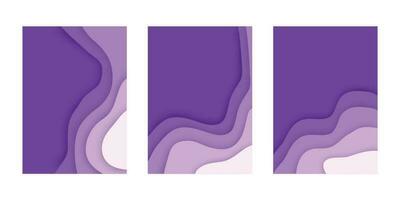 collection fluide liquide affiche et géométrique Contexte de dynamique formes. fond d'écran pente avec liquide forme. illustration coloré modèle bannière avec doux courbe et vague. vecteur