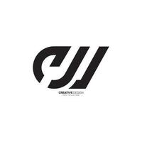 moderne forme lettre conception cw ou cj unique Créatif alphabet logo. cw logo. cj logo vecteur