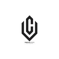 moderne lettre vc ou CV ligne art unique minimaliste Créatif monogramme logo. CV logo. vc logo vecteur