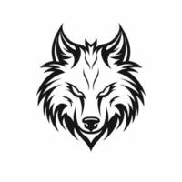 Loup tête logo vecteur - animal marque symbole