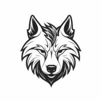 Loup tête logo vecteur - animal marque symbole