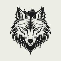Loup tête logo vecteur - animal marque symbole