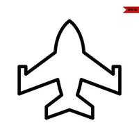 icône de ligne d'avion vecteur
