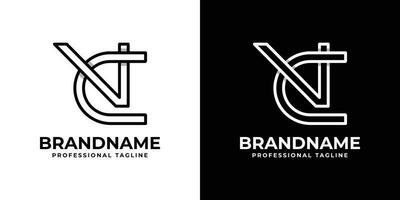 lettre CV monogramme logo, adapté pour tout affaires avec CV ou vc initiales. vecteur