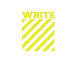 blanc vêtements logo Jaune symbole conception icône abstrait vecteur illustration