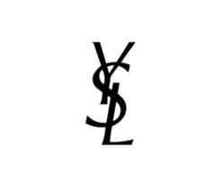 ysl marque logo noir symbole Yves Saint Laurent vêtements conception icône abstrait vecteur illustration