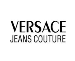 versace jeans couture marque symbole noir logo vêtements conception icône abstrait vecteur illustration